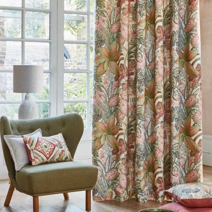 Canopy Papaya Curtains