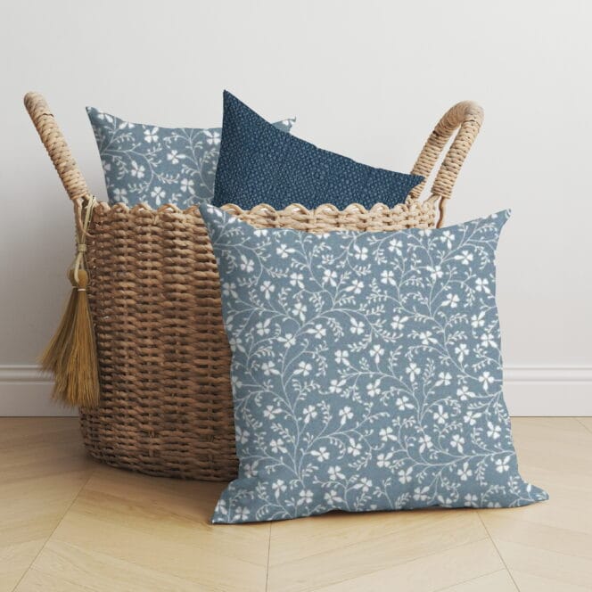 Laura Ashley Campion Pale Newport Blue Cushion