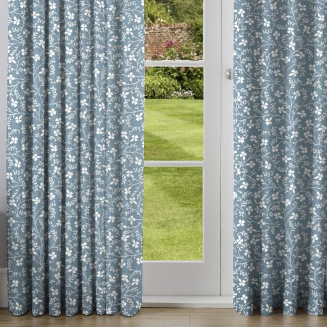 Laura Ashley Campion Pale Newport Blue Curtains
