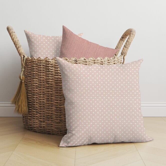 Laura Ashley Louise Star Pink Cushion