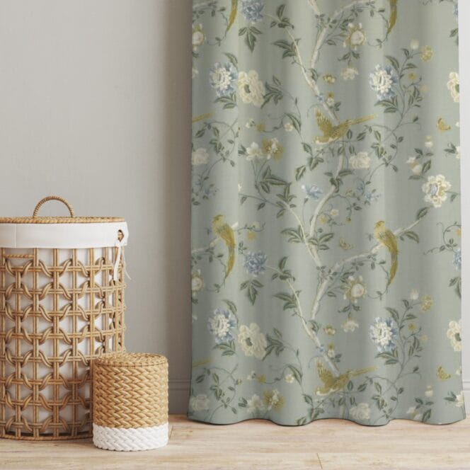 Laura Ashley Summer Palace Jade Green Curtains