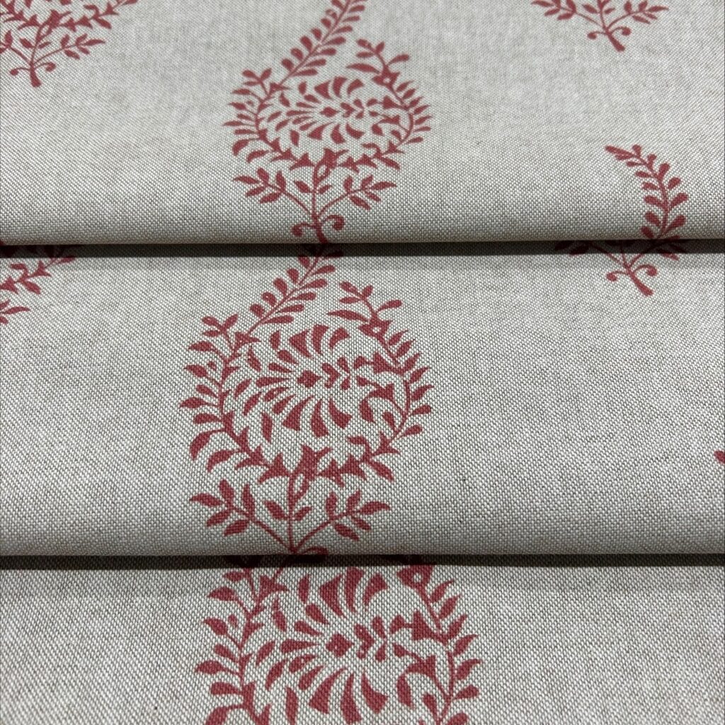 Sewing House Humber Red Roman Blind