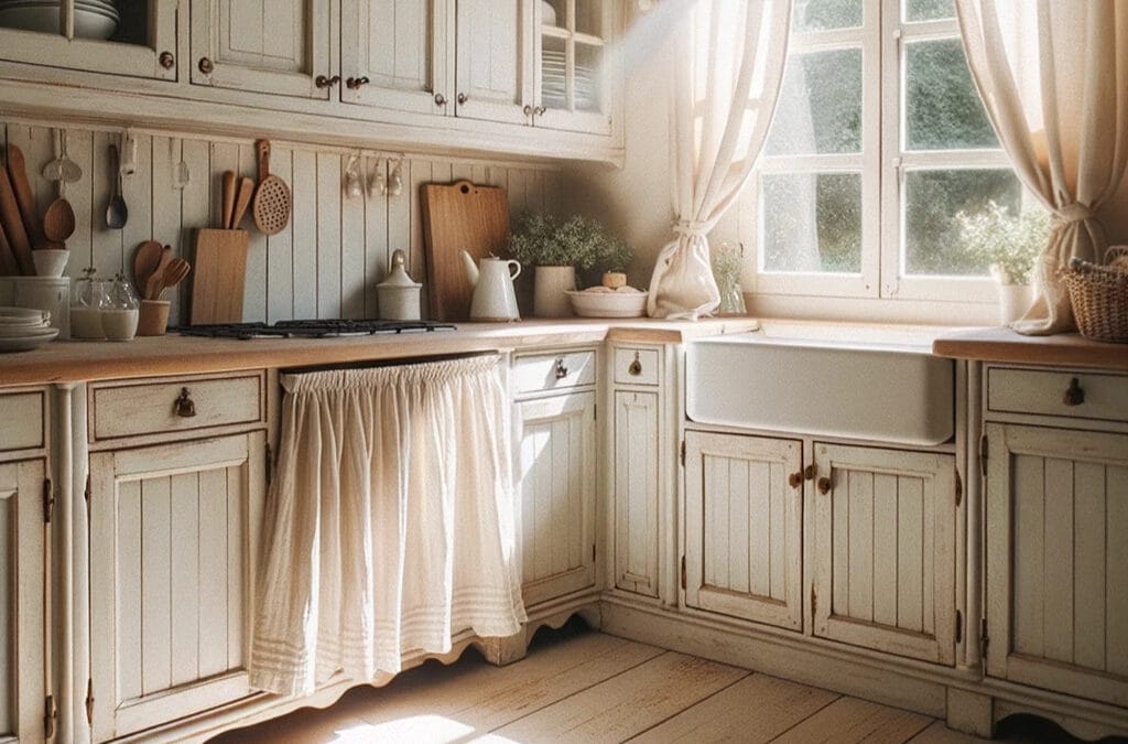 Hear Us Out: Kitchen Curtain Cabinets Are Making A Comeback