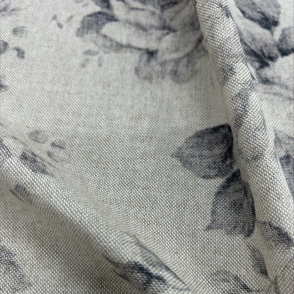 Sewing House Faded Rose Grey Fabric