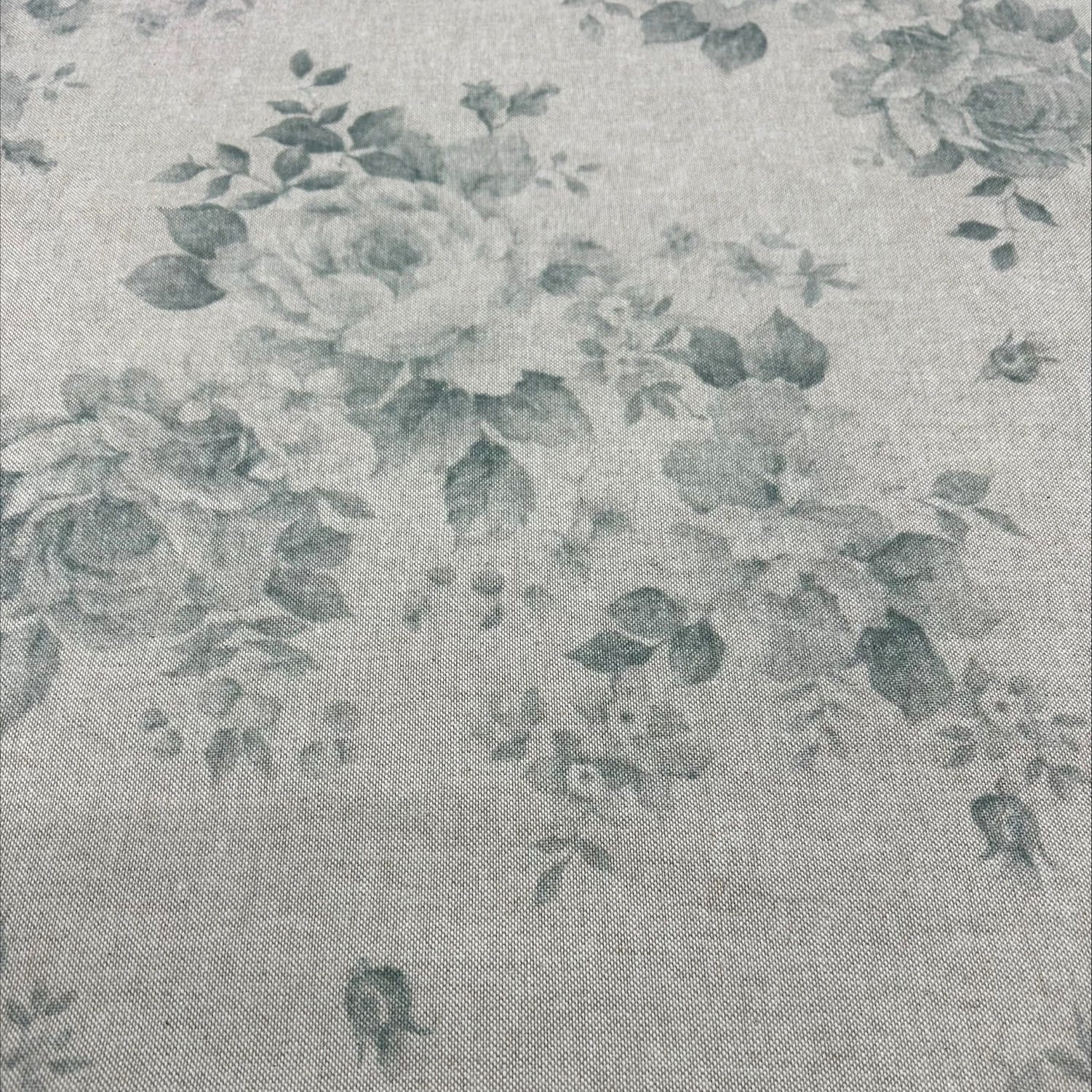 Sewing House Faded Rose Duckegg Fabric Sewing House Faded Rose Duckegg Fabric