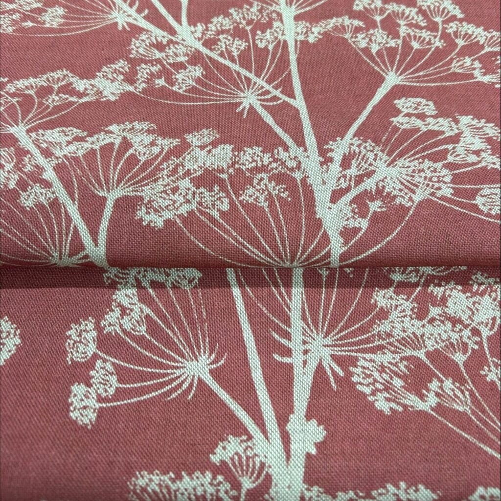 Sewing House Cow Parsley Red Fabric Sewing House Cow Parsley Red Fabric