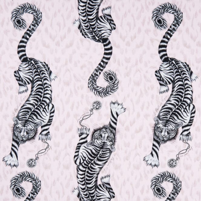 Emma J Shipley Tigris Pink Fabric