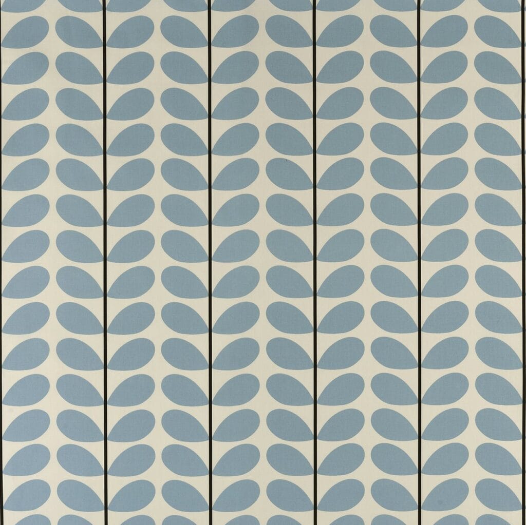 Orla Kiely Two Colour Stem Powder Blue Fabric