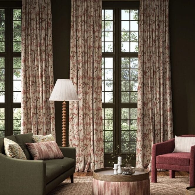 Hawthorn Cranberry Curtains