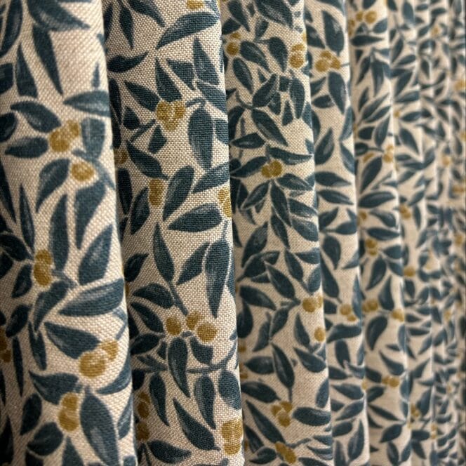 Sewing House Amanda Indigo Curtains