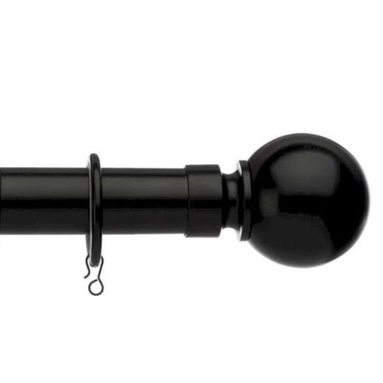 Sewing House Deluxe Black 28mm Curtain Pole Sewing House Deluxe Black 28mm Curtain Pole