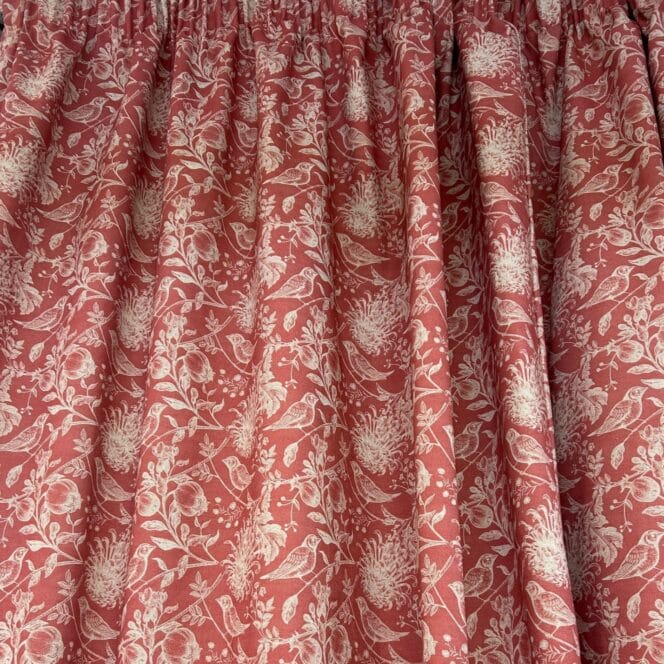 Sewing House Nigella Red Curtains