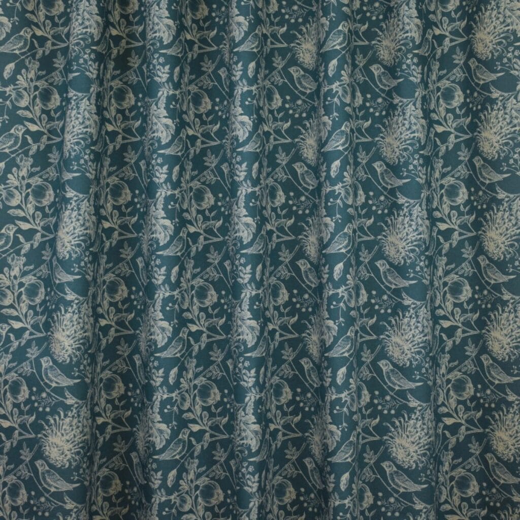 Sewing House Nigella Teal Curtains Sewing House Nigella Teal Curtains
