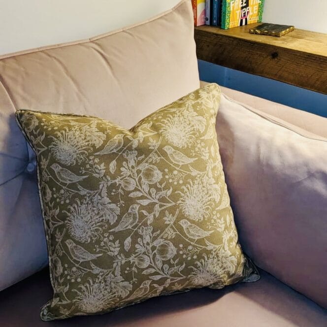 Sewing House Exclusive Nigella Soft Gold Cushion