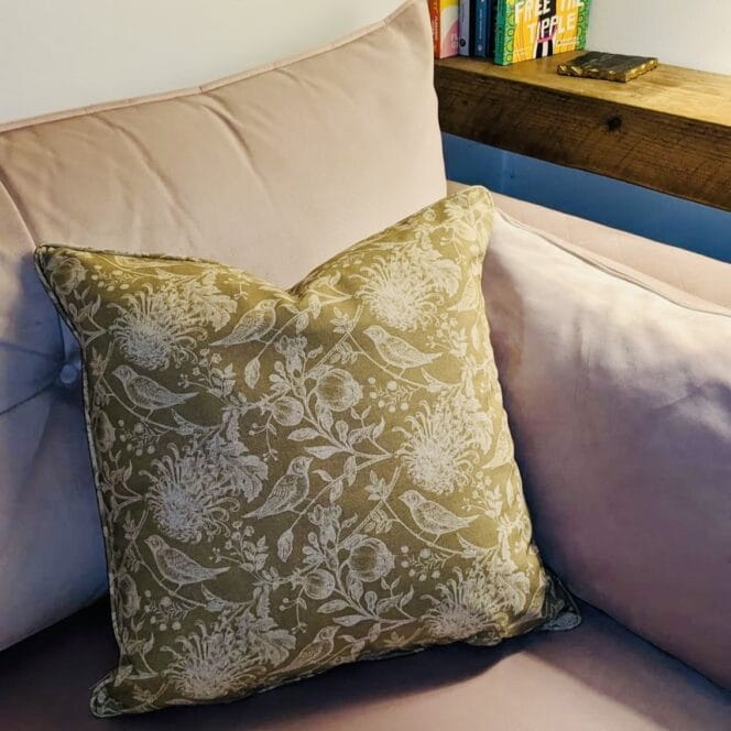 Sewing House Exclusive Nigella Soft Gold Cushion Sewing House Exclusive Nigella Soft Gold Cushion