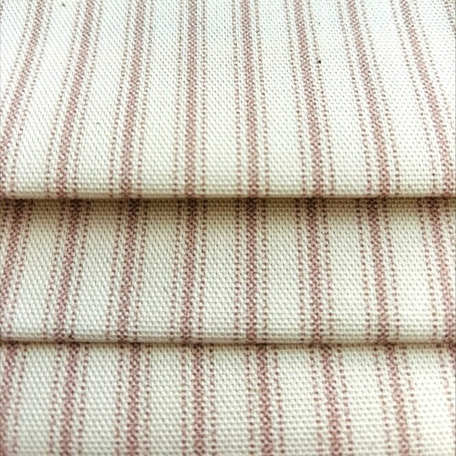 Sewing House Ticking Stripe Pink Roman Blind Sewing House Ticking Stripe Pink Roman Blind