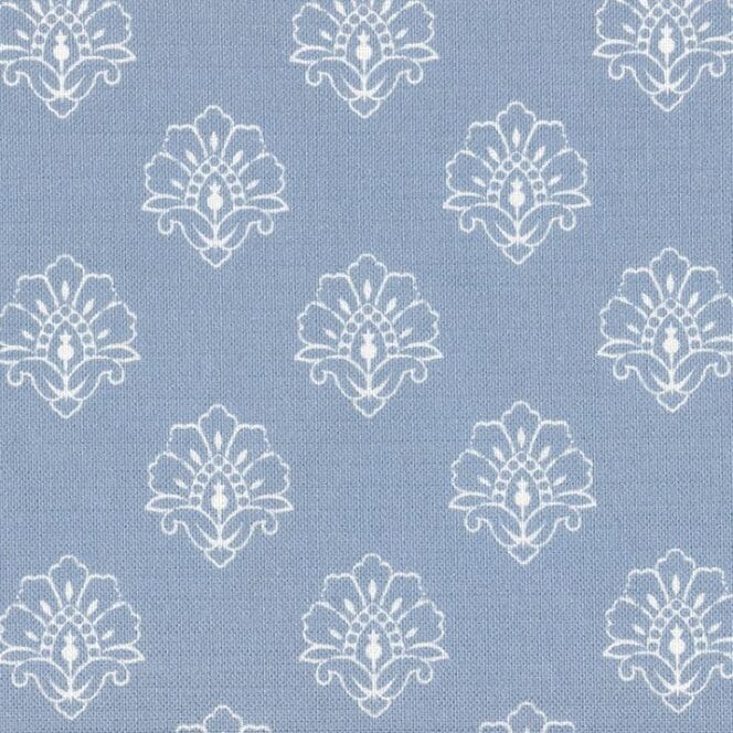 Meg Morton Jhansi Country Blue Roman Blind