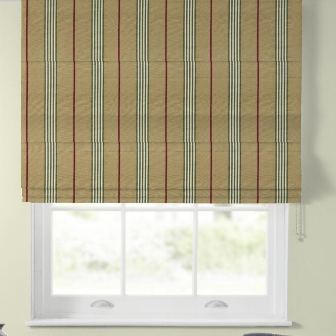 Ian Mankin Gallery Stripe Rustic Roman Blind