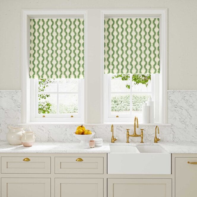 Linwood Helter Skelter Mekong Roman Blind