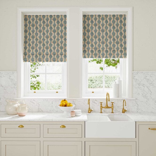 Linwood Helter Skelter Volcano Roman Blind