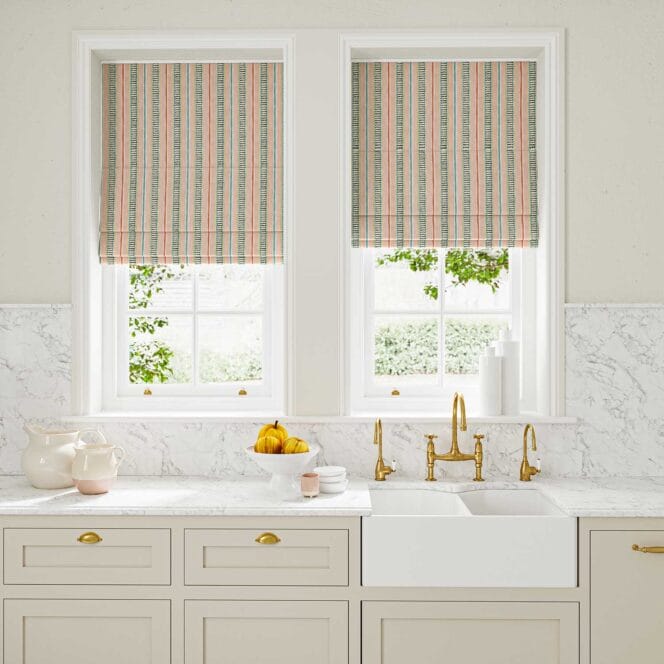Linwood Highwire Marshmallow Roman Blind