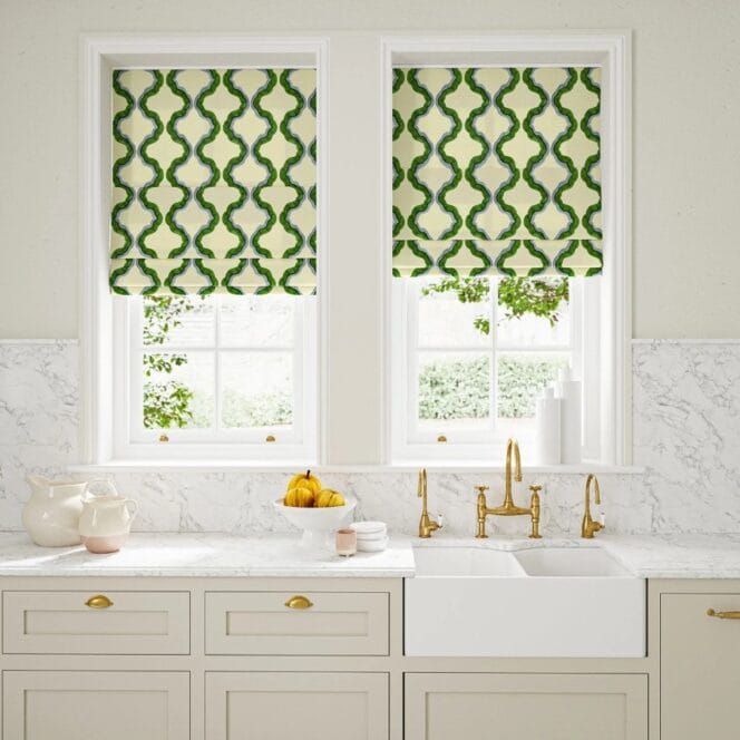 Linwood Ruffled Peru Roman Blind