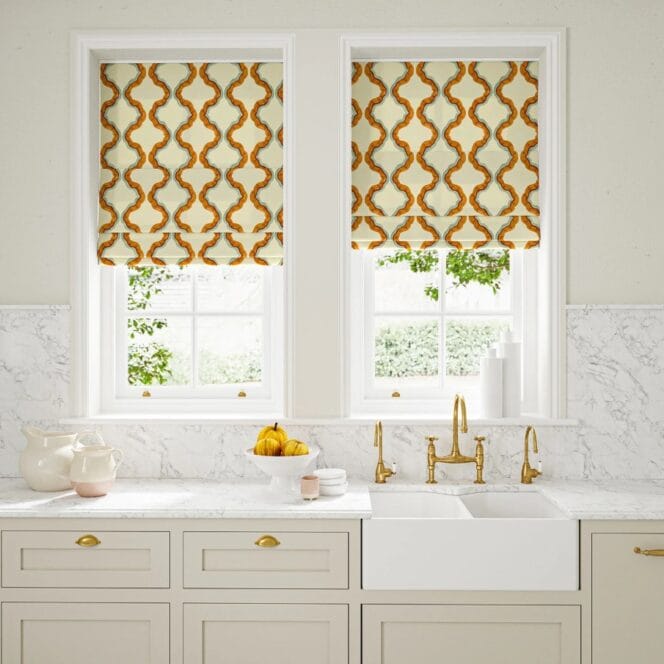 Linwood Ruffled Petra Roman Blind