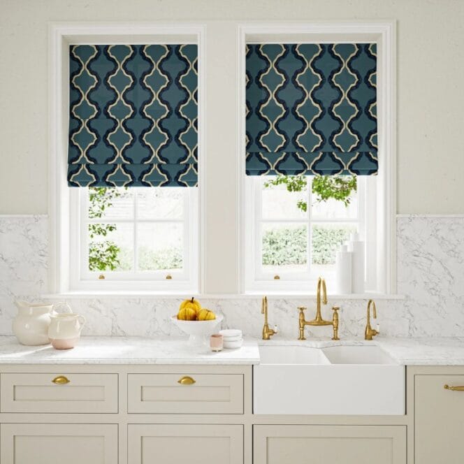 Linwood Ruffled Portofino Roman Blind Linwood Ruffled Portofino Roman Blind