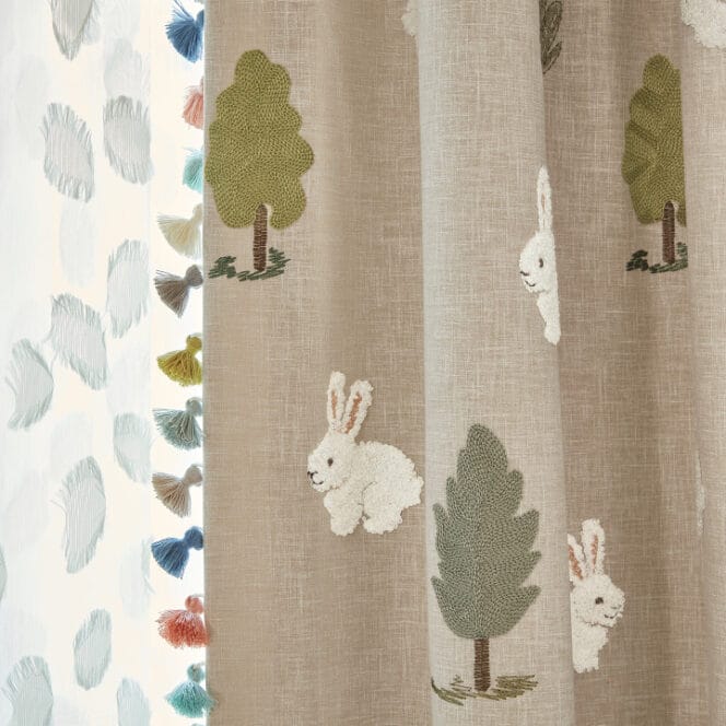 Fluffy Bunnies Curtains