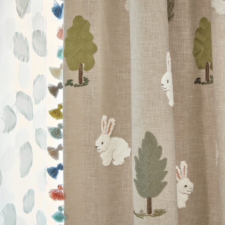 Villa Nova Fluffy Bunnies Curtains Villa Nova Fluffy Bunnies Curtains