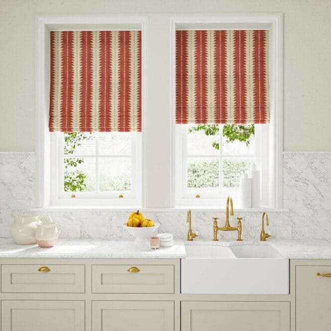 Linwood Ruched Cardinal Roman Blind