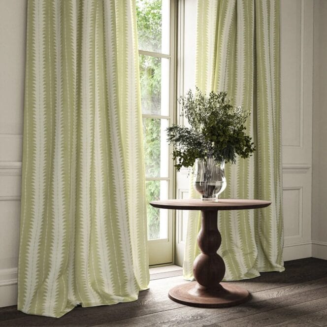 Linwood Ruched Matcha Curtains