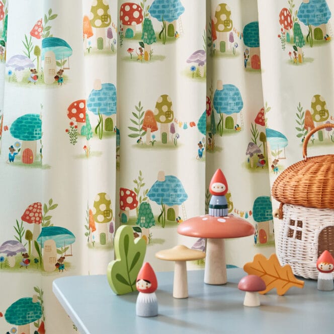 Villa Nova Toadstool Town Curtains