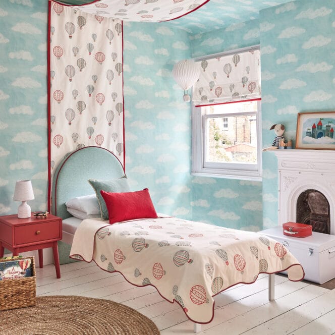 Up Up and Away Roman Blind