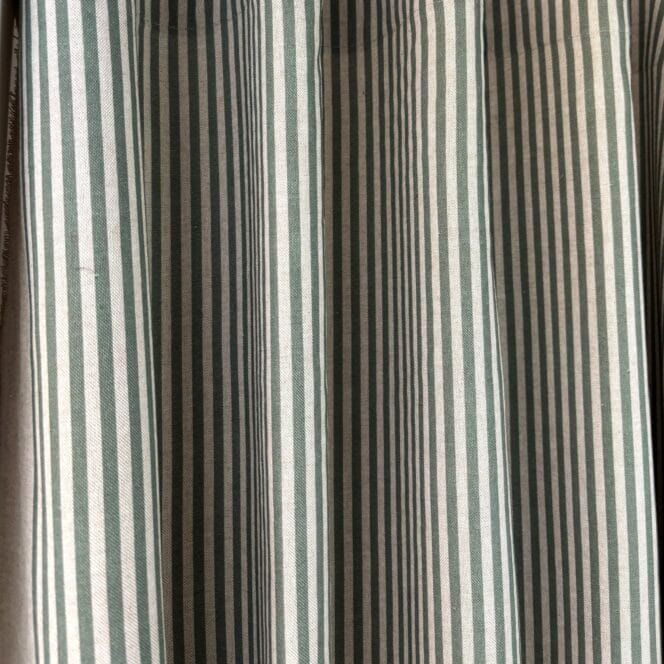 Sewing House Claremont Stripe Apple Curtains