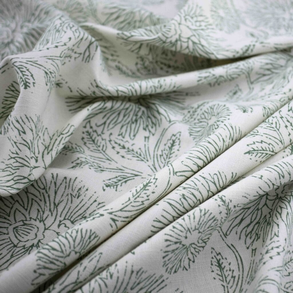 Warwick Delphine Celadon Curtains