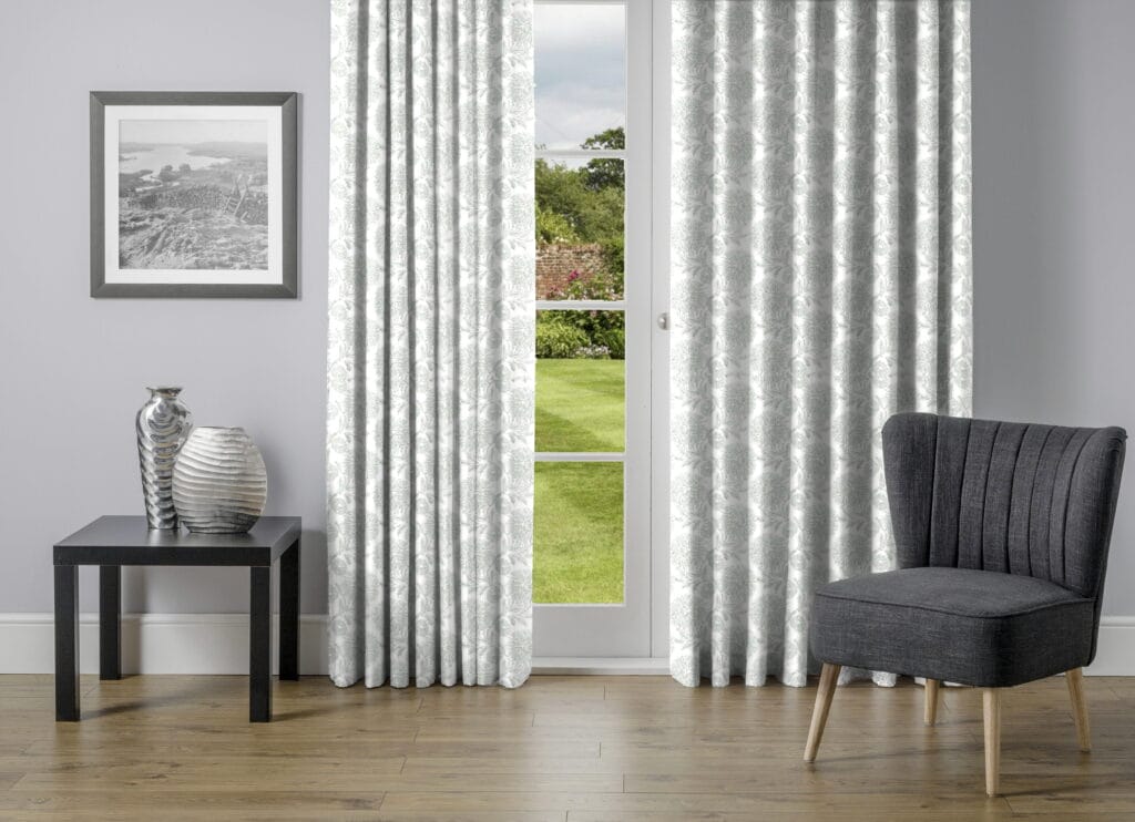 Warwick Delphine Celadon Curtains