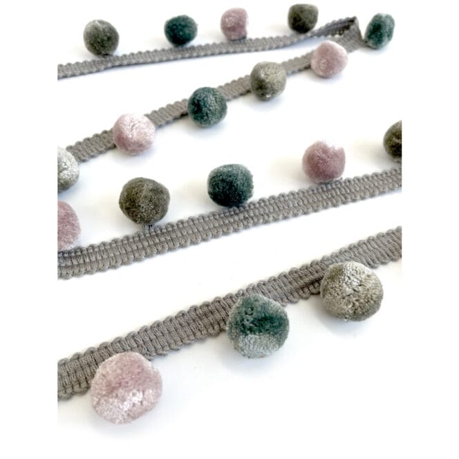 Laura Ashley Awren Lavender Pom Pom Trim