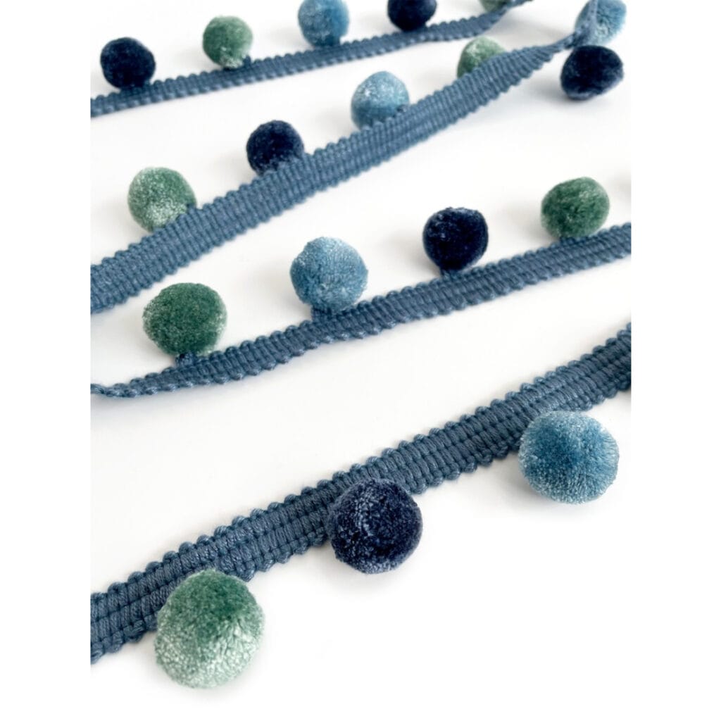 Laura Ashley Awren Midnight Pom Pom Trim