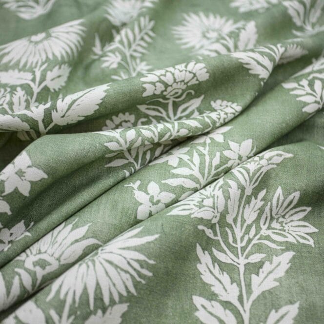 Warwick Rosalee Celadon Curtains