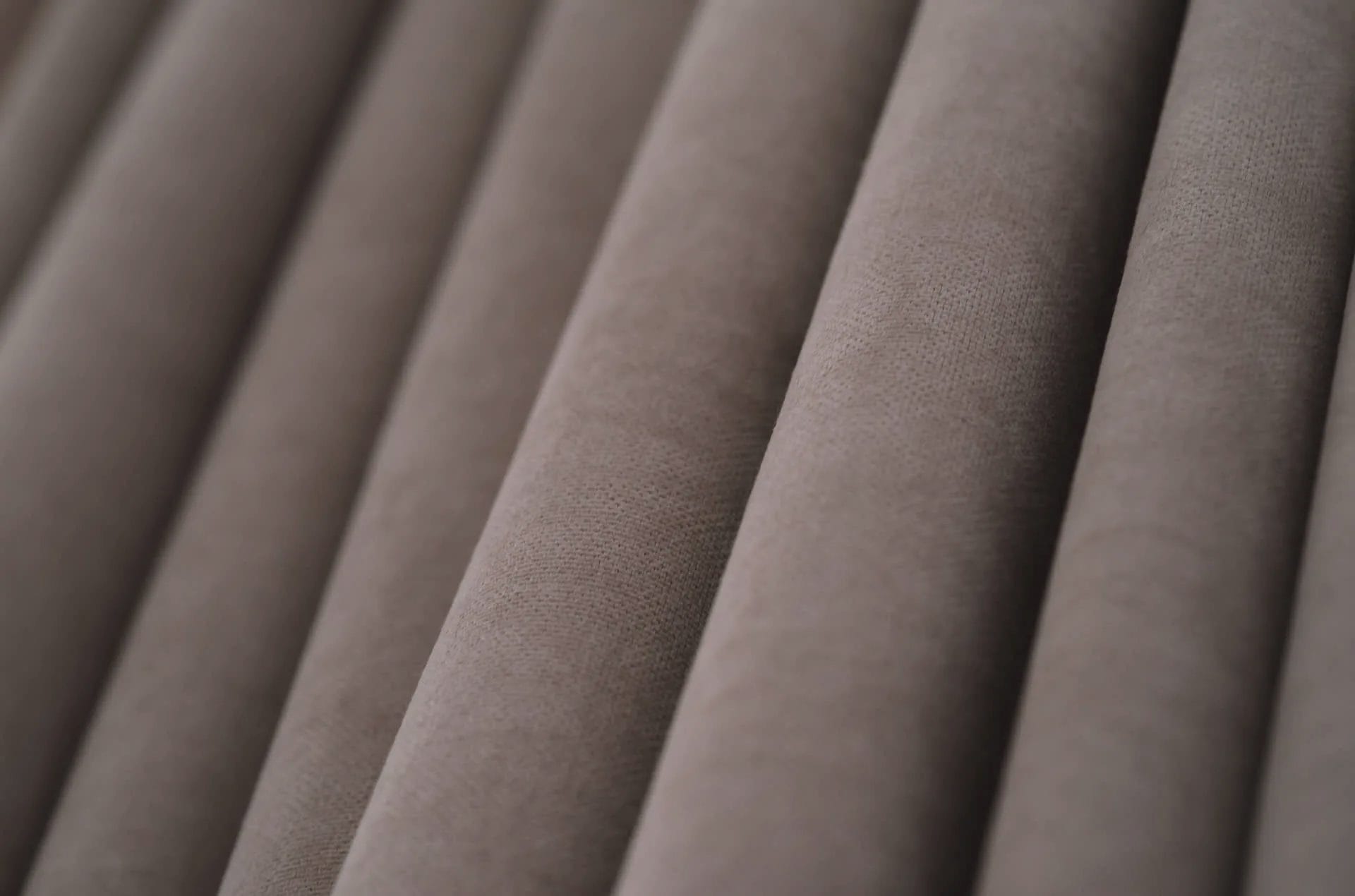 A close up of some made-to-measure curtains