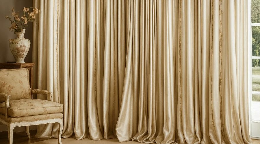 silk made-to-measure curtains
