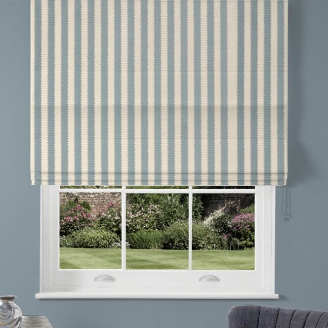 Regency Aperigon Smog Blue Roman Blind