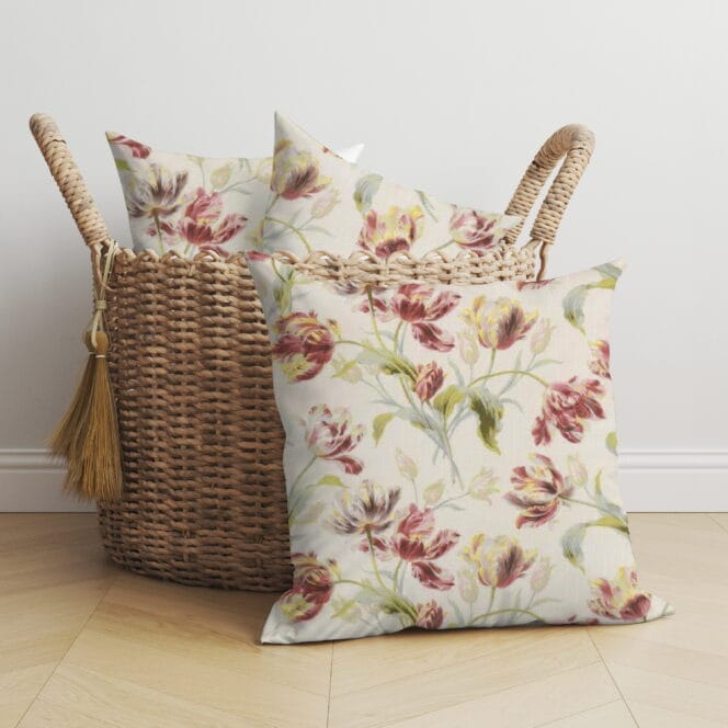 Laura Ashley Gosford Cranberry Cushion