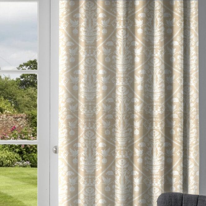 Highgrove Damask Gritstone Curtains