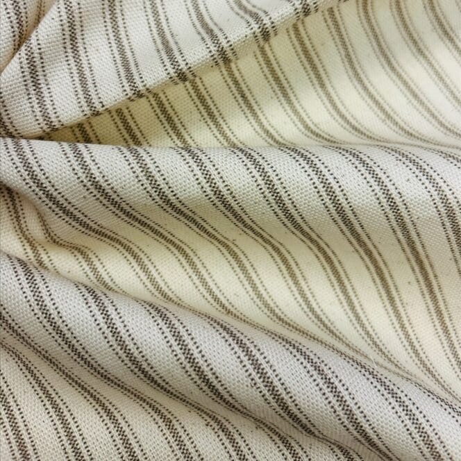 Sewing House Ticking Stripe Stone Curtains