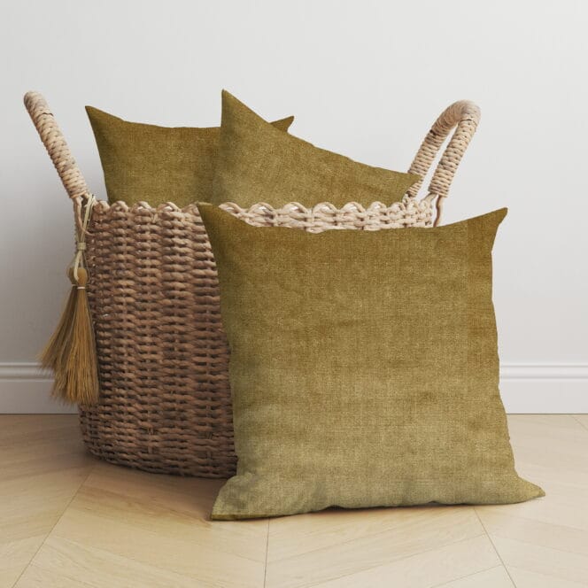 Velour Gold Cushion