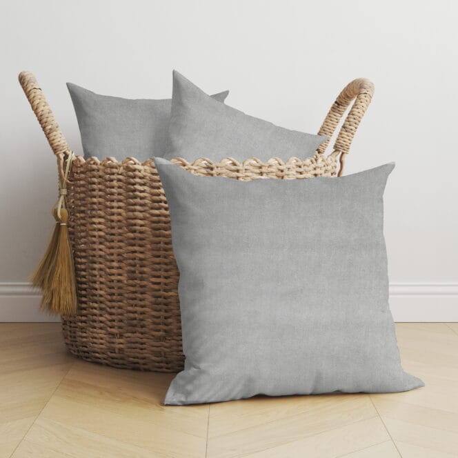 Velour Gunmetal Cushion