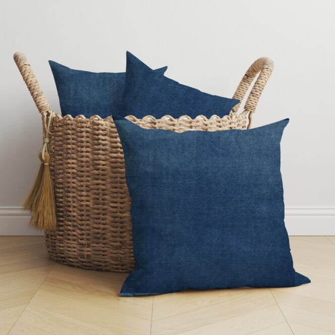 Velour Indigo Cushion
