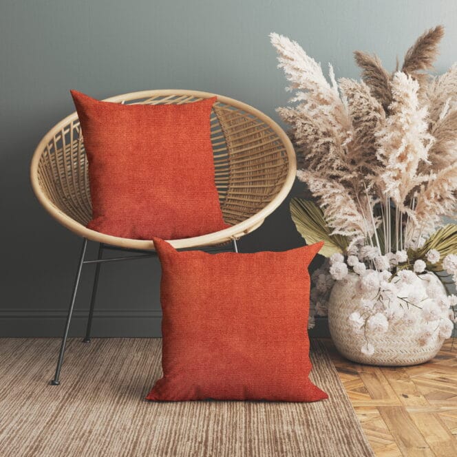 Velour Oxblood Cushion